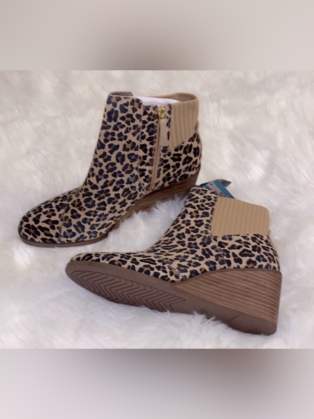 🆕 TOMS | Sadie Booties 🐆 Leopard Print | Ankle Boots | Size 11